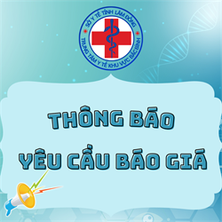 Thông báo yêu cầu báo giá trang thiết bị Chương trình 
